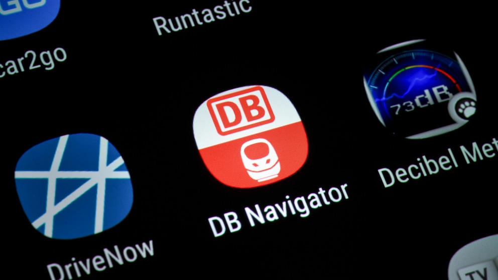 DB Navigator-App auf einem Smartphone