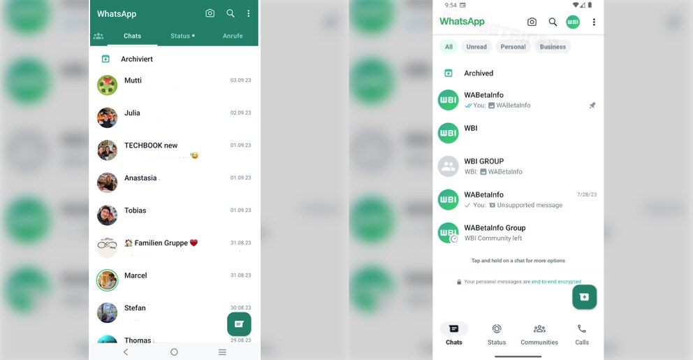 WhatsApp Update Design