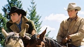 Ausschnitt aus „Brokeback Mountain“: Ennis und Jack reitend.