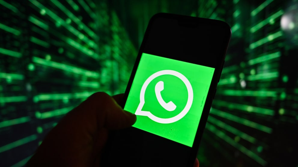 WhatsApp Logo mit Hintergrund