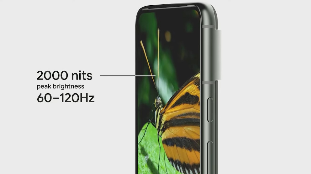 Das Display im Pixel 8 erreicht bis zu 2000 Nits maximale Helligkeit