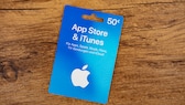 Blaue Apple Gift Card für App Store und iTunes