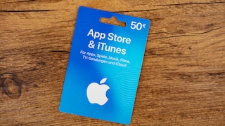 Blaue Apple Gift Card für App Store und iTunes