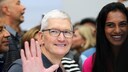 Foto von Apple-CEO Tim Cook bei der Keynote im September 2023