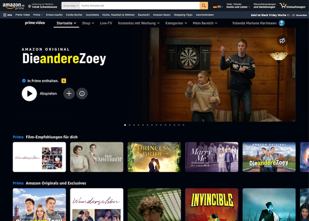 Amazon Prime Video Screenshot