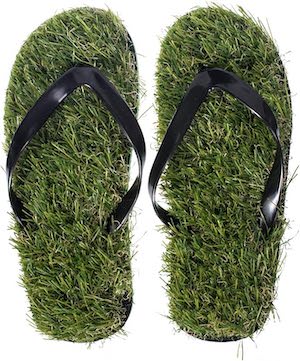 Flipflops mit Kunstrasen