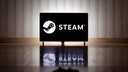 Steam Awards 2023: Steam Logo auf einem Monitor