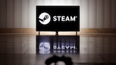 Steam Awards 2023: Steam Logo auf einem Monitor