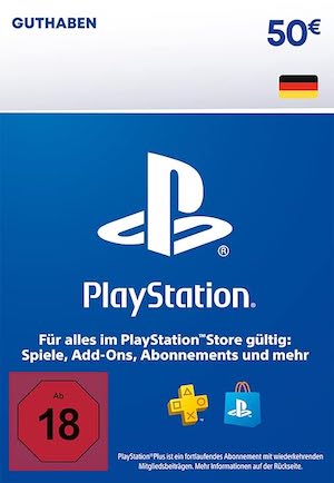 50€ PlayStation Store Guthaben