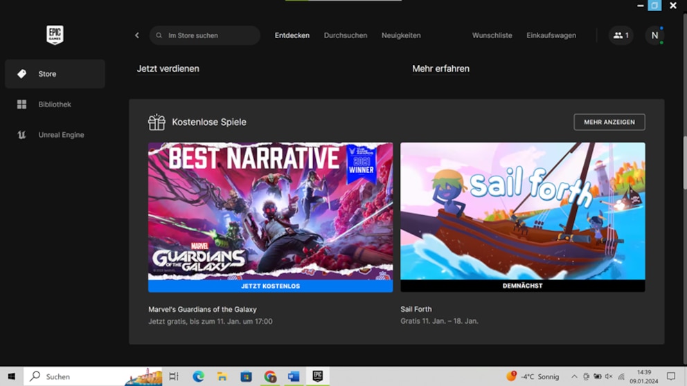 Der Epic Games Store lockt regelmäßig mit Rabatten
