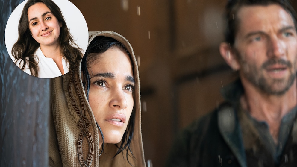 Rebel Moon Meinung: Sofia Boutella als Kora und Michiel Huisman als Gunnar in Rebel Moon