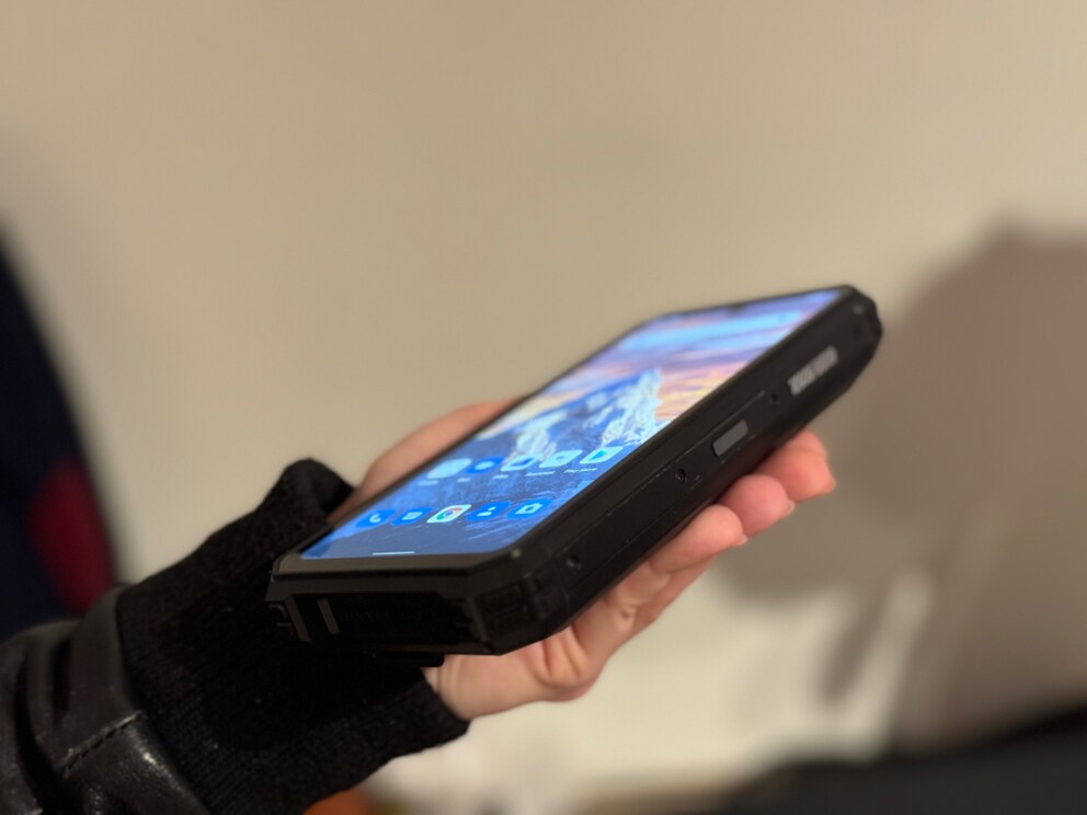 The Energizer P28K is a power bank with an integrated smartphone