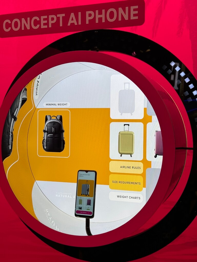 A smartphone with Telekom's AI Phone