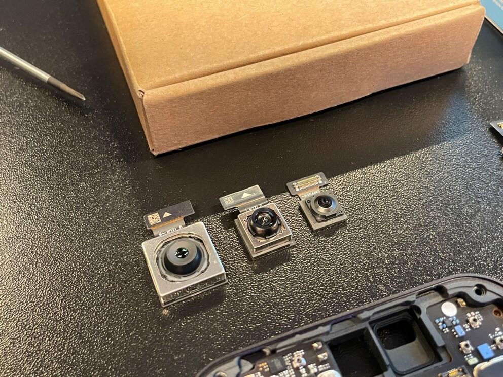 The three cameras in the Fairphone 5