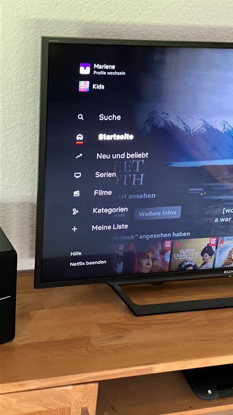 Änderung Netflix TV-App