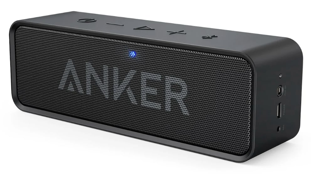 Produktfoto eines portablen soundcore-Lautsprechers von Anker.