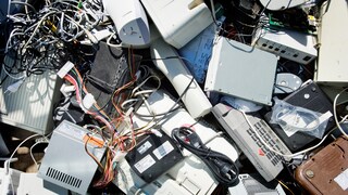 Ein großer Haufen Elektroschrott