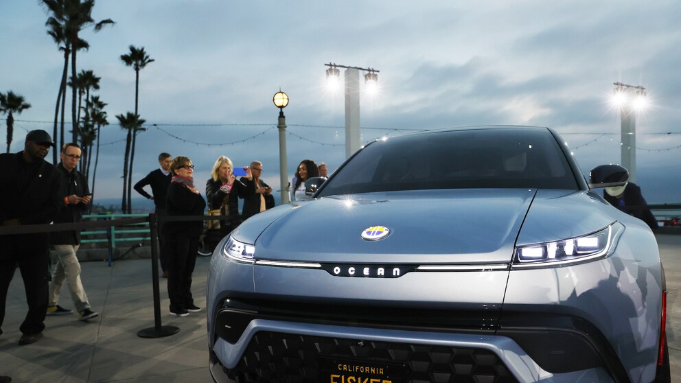 Ein Fisker Ocean bei einer Präsentation.