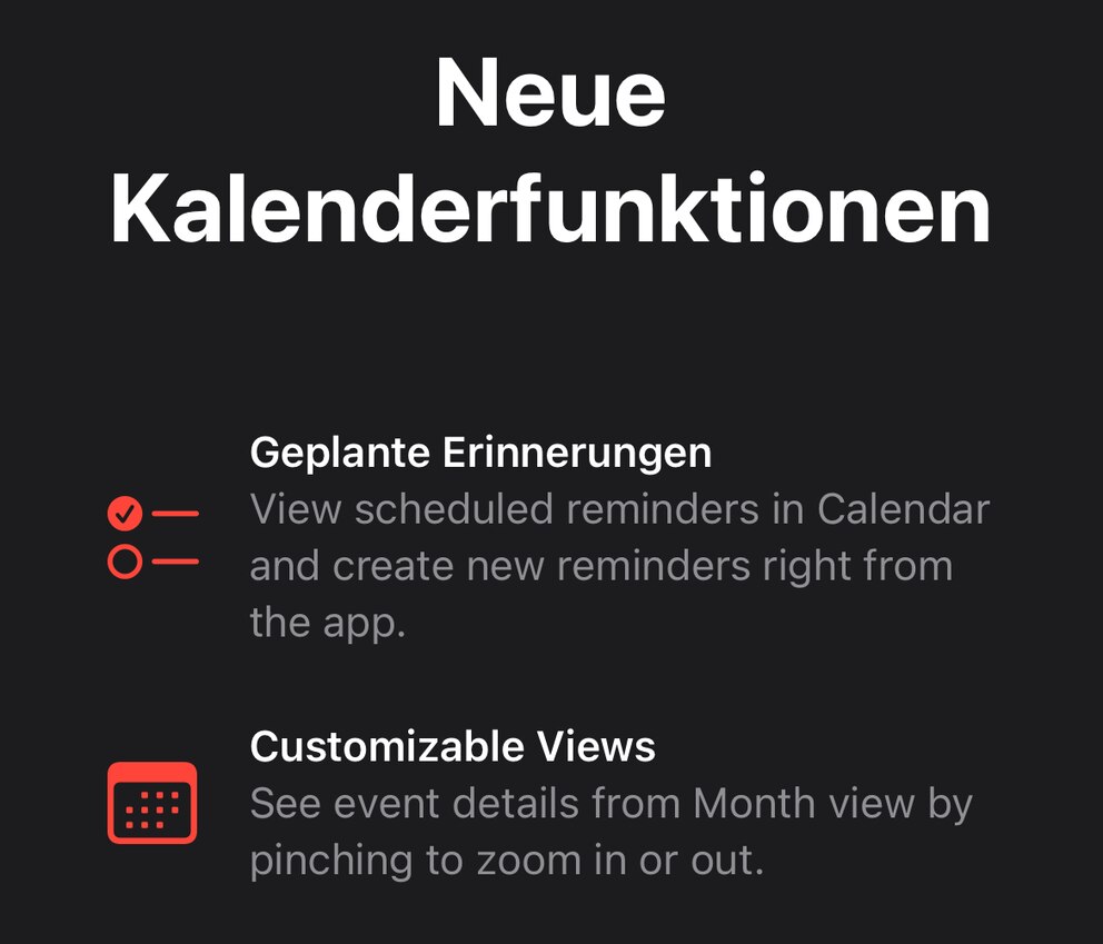 Der Kalender in iOS 18 bekommt neue Funktionen