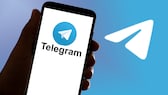 Telegram-Logo auf einem Handy.