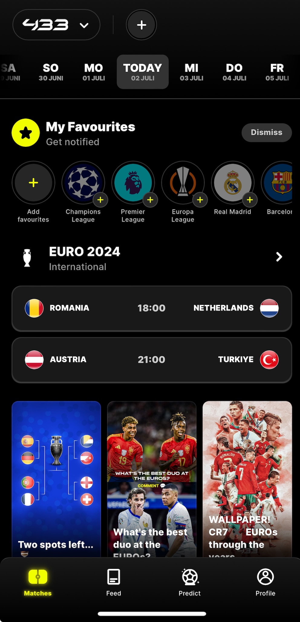 Screenshot App 433 Football