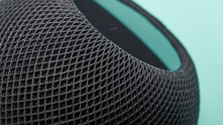 Sieht aus wie ein Display, ist aber keins: Die Touch-Fläche auf dem HomePod mini.