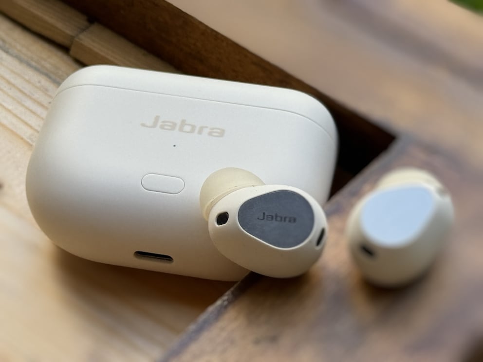 The clickable surface of the Jabra Elite 10 Gen 2
