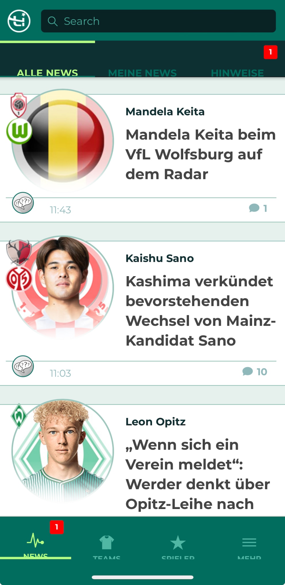 Screenshot App LigaInsider