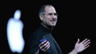 Steve Jobs hat seine Arme ausgebreitet