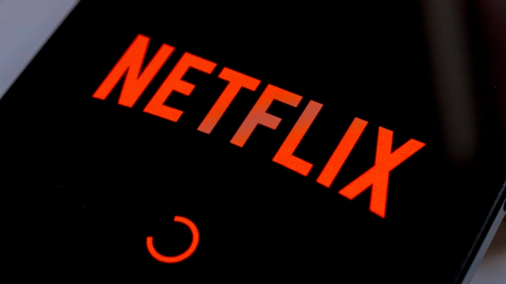 Netflix-Logo auf einem Handy-Bildschirm