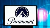 Paramount-Logo auf einem Tablet-Display.