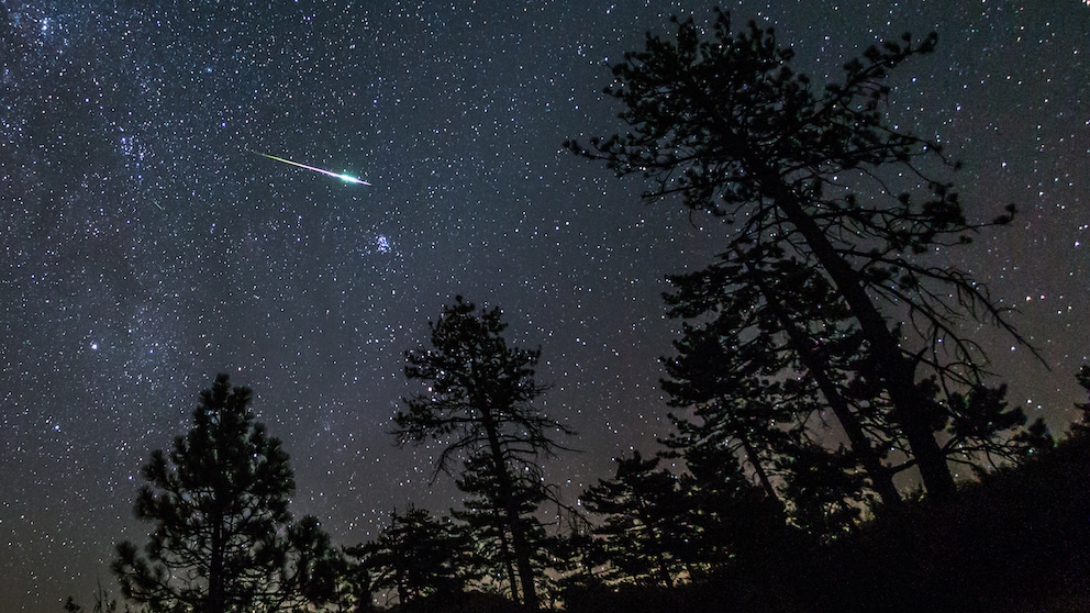 Perseiden im Cleveland National Forest, USA