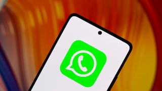 WhatsApp-Logo auf einem Handy