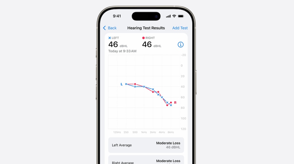 Hörtest-Funktion von Apple AirPods Pro 2