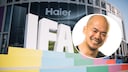 Aufsteller zur IFA 2024 und TECHBOOK-Redakteur Woon-Mo Sung