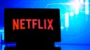 Netflix-Logo auf einem Bildschirm