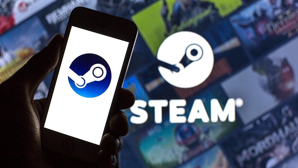Steam-Logo und Schriftzug
