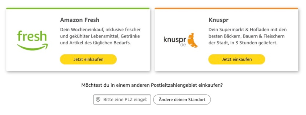 In Berlin kann man aktuell noch zwischen den Lieferdiensten „Fresh“ und „Knuspr“ wählen – doch nicht mehr lange