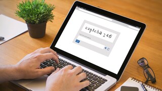 Beispiel für ein Text-CAPTCHA