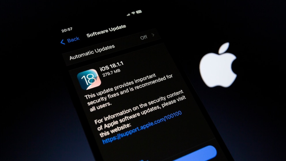 Apple hat überraschend mit iOS 18.1.1 ein Sicherheitsupdate herausgegeben