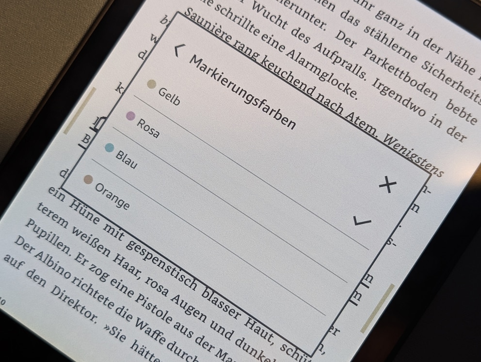 Im Text lassen sich nicht nur Markierungen setzen.