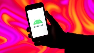 Smartphone mit Android-Logo