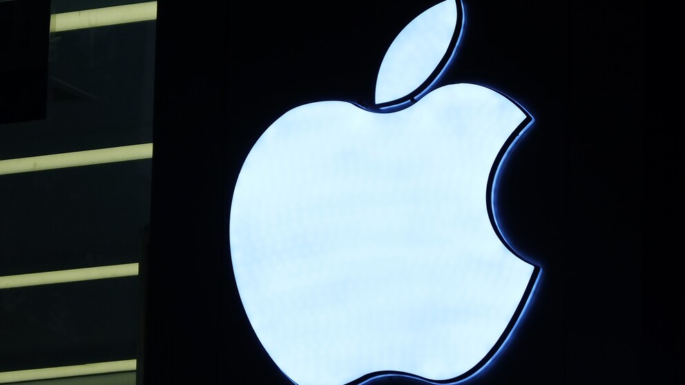 Apple Logo mit Streifen