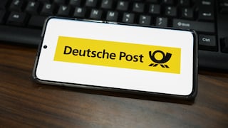 Deutsche Post Logo auf einem Smartphone