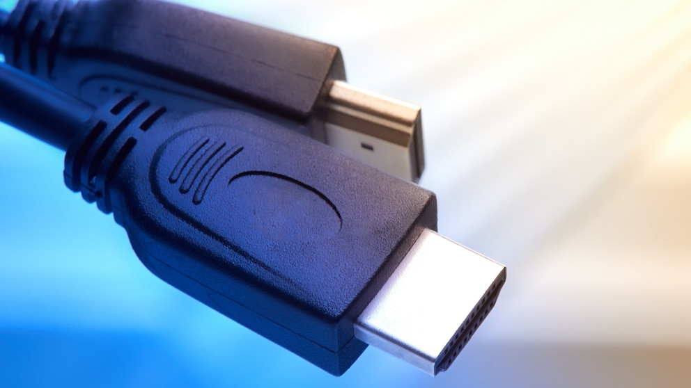 Großaufnahme eines HDMI-Kabels