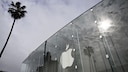 Apple hat 2025 einiges vor: Logo des Unternehmens am Firmensitz