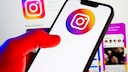 Instagram-Logo auf einem Smartphone