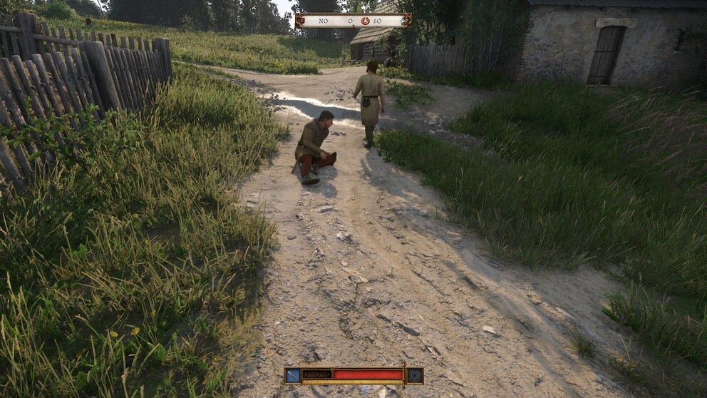 NPCs können in „Kingdom Come: Deliverance 2“ elegant über den Boden gleiten ...