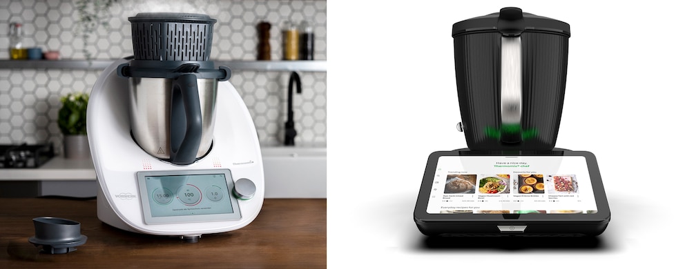 Optisch haben der Thermomix TM6 und der neue TM7 (rechts) kaum noch Ähnlichkeit