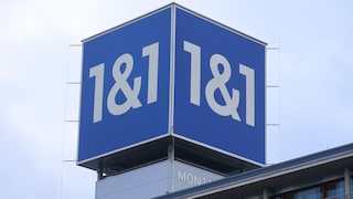 1&1-Logo auf einem Gebäude